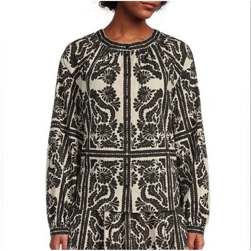 Antonio Melani Hartley Printed Button Up Blouse - Picture 6 of 6